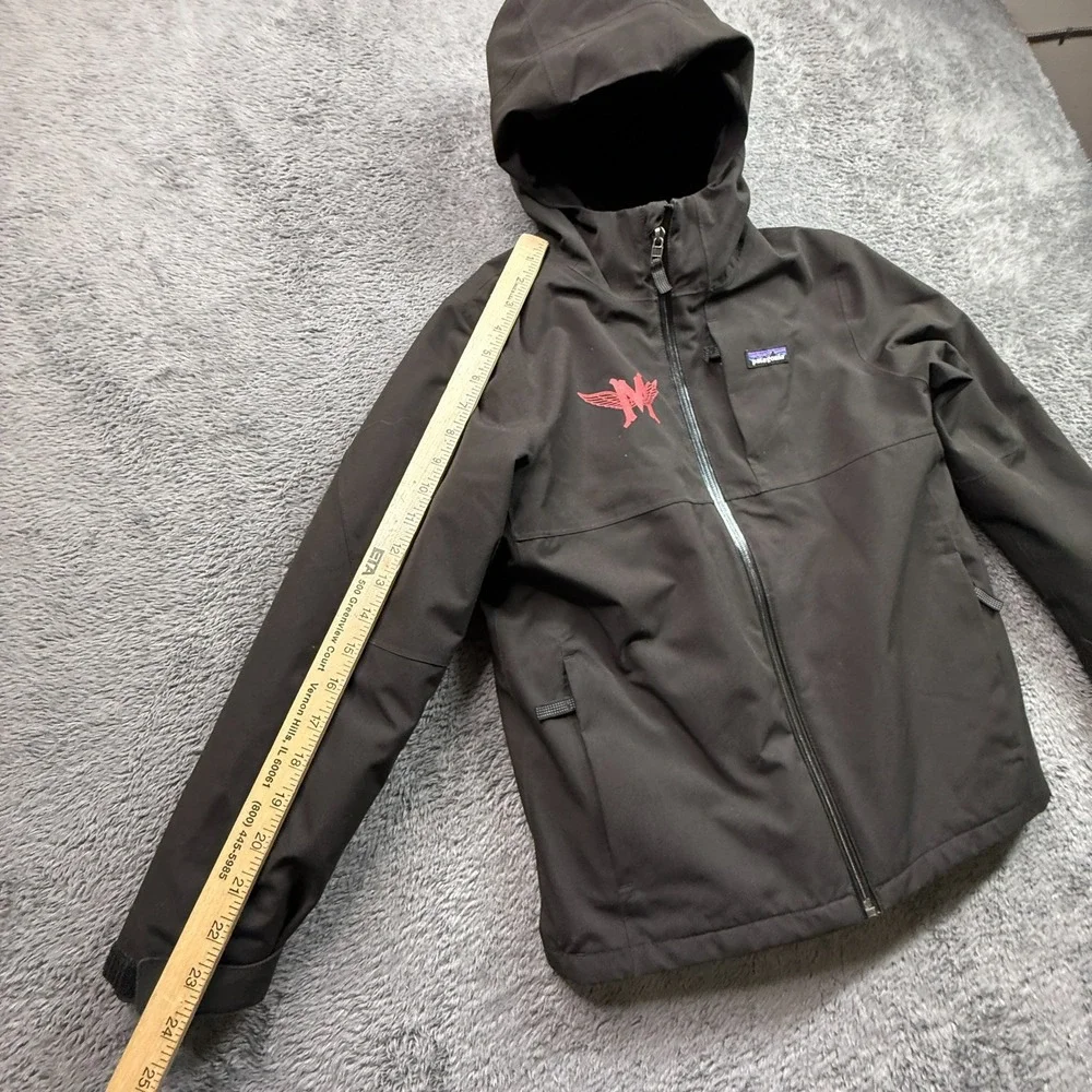 Patagonia Kid's 4 -in-1 Hooded Jacket MAC Ski & Snowboard Brown M 8-10 EUC